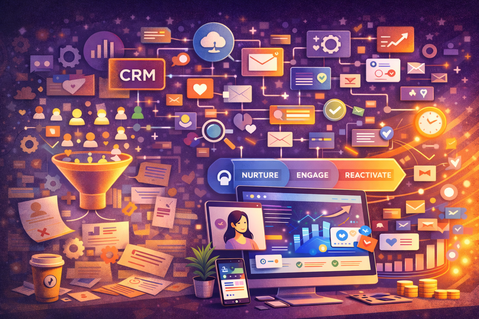 CRM analytics dashboard