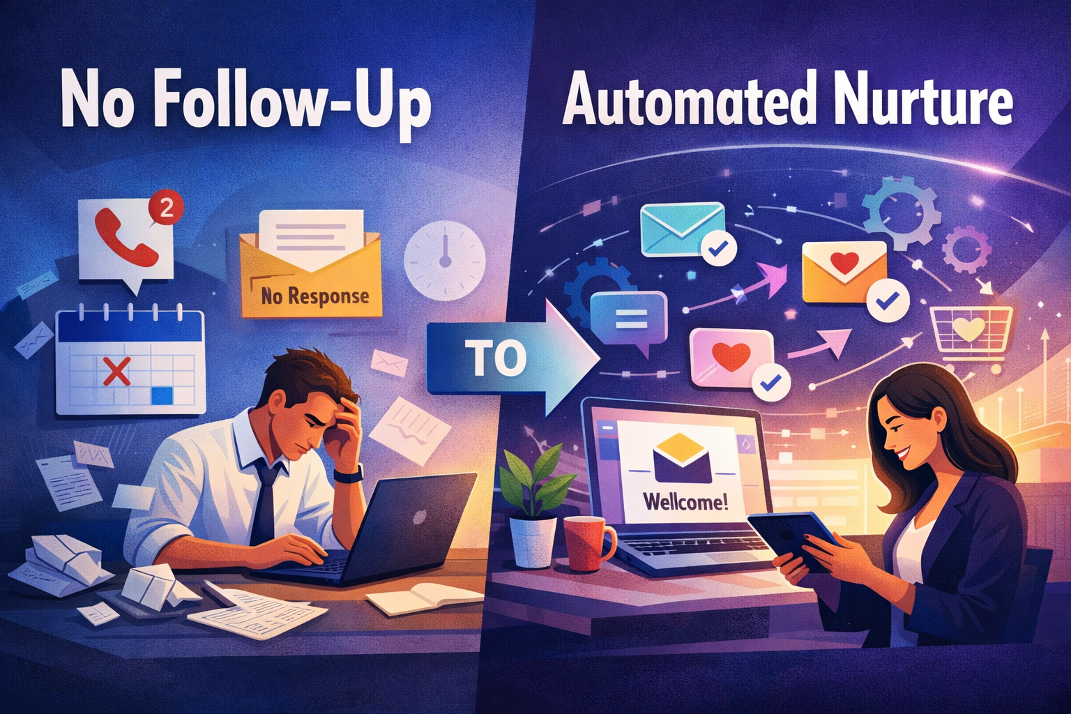 From “no follow-up” to automated nurture.